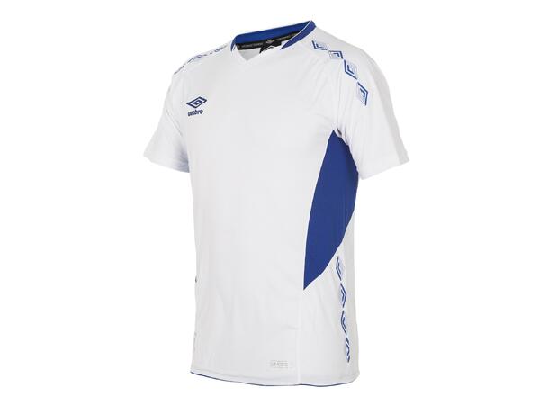 UMBRO UX-1 Jersey SS jr Hvit/Blå 140 Flott kortermet spillertrøye 